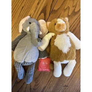 Lot Of 2 Scentsy Buddy Scratch‎ The Cat & Buddy Ollie Elephant 1 Scent Pak